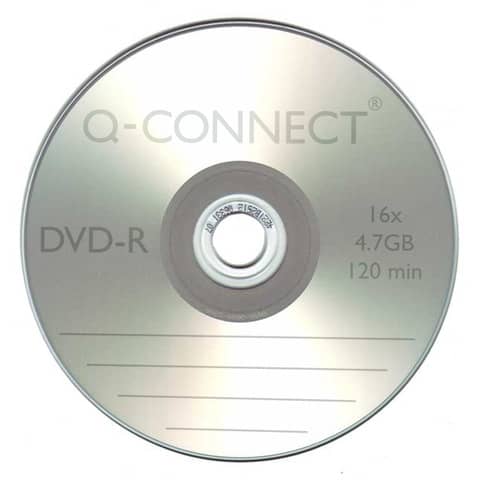 DVD-R Q-Connect Spindle 16x 120 min non stampabile conf.da 25 pezzi - KF00255